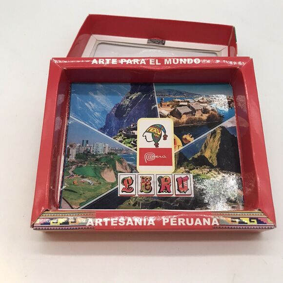 NEW Artesania Peruvian Genuine Leather Bi-Fold Wallet Embossed Handmade in Peru - Picture 4 of 12